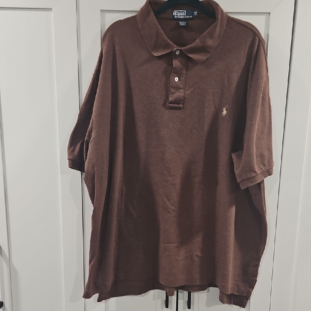 Polo by Ralph Lauren Men's Brown Polo Shirt.  Size 2XB (Big).